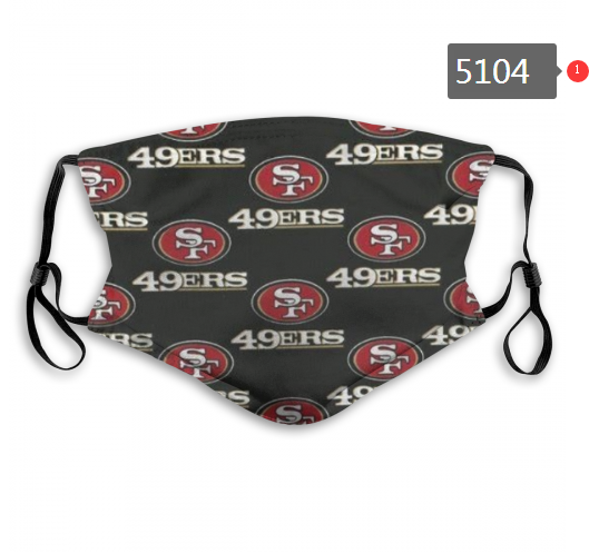2020 NFL San Francisco 49ers #5 Dust mask with filter